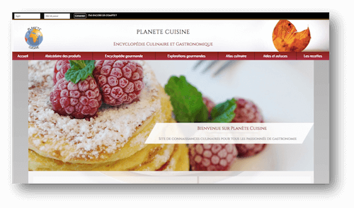 Miniature site web Planète Cuisine
